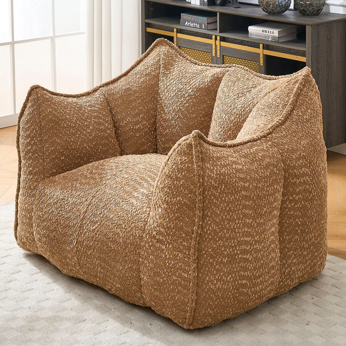 Comfortable Chenille Sofa Chairs With Highly Resilient Foam For Living Rooms And Bedrooms