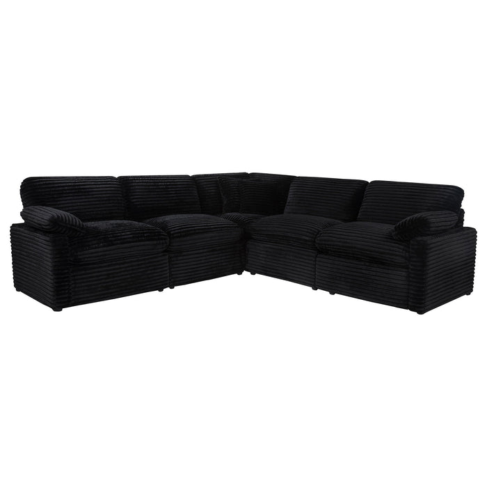 Collins 5-piece Modular Power Reclining Sectional Black