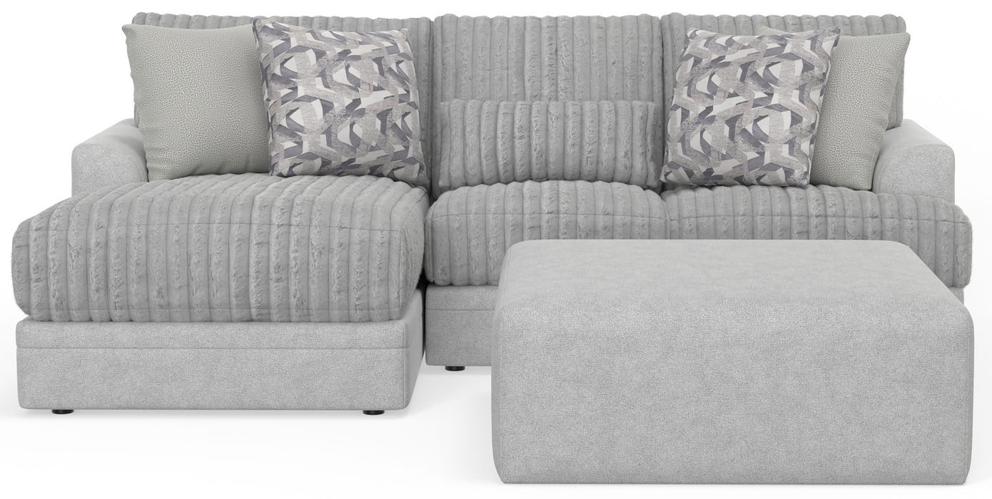 Titan - Sectional With Comfort Coil Seating, Cocktail Ottoman And Accent Pillows Included