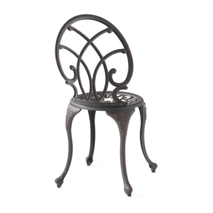 Charleston 3 Pieces Cast Bistro Set - Copper