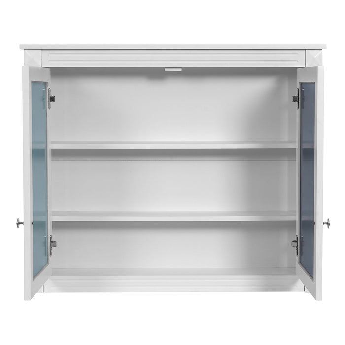 Wall-Mounted Medicine Cabinet With 2 Mirrors, Adjustable Shelves