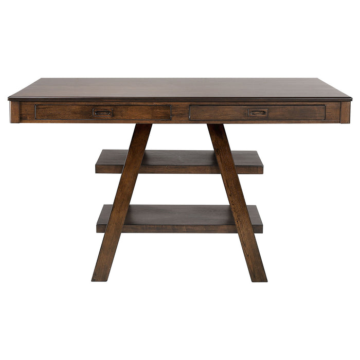 Ferrara - 5 Piece Counter Height Dining Set With Chairs - Walnut