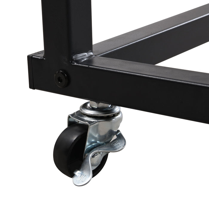 Daybed With Movable Desk, Grid, Shelves And Clothes Hanger