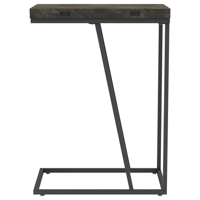 Carly - Expandable Engineered Wood C-Shaped Side Table