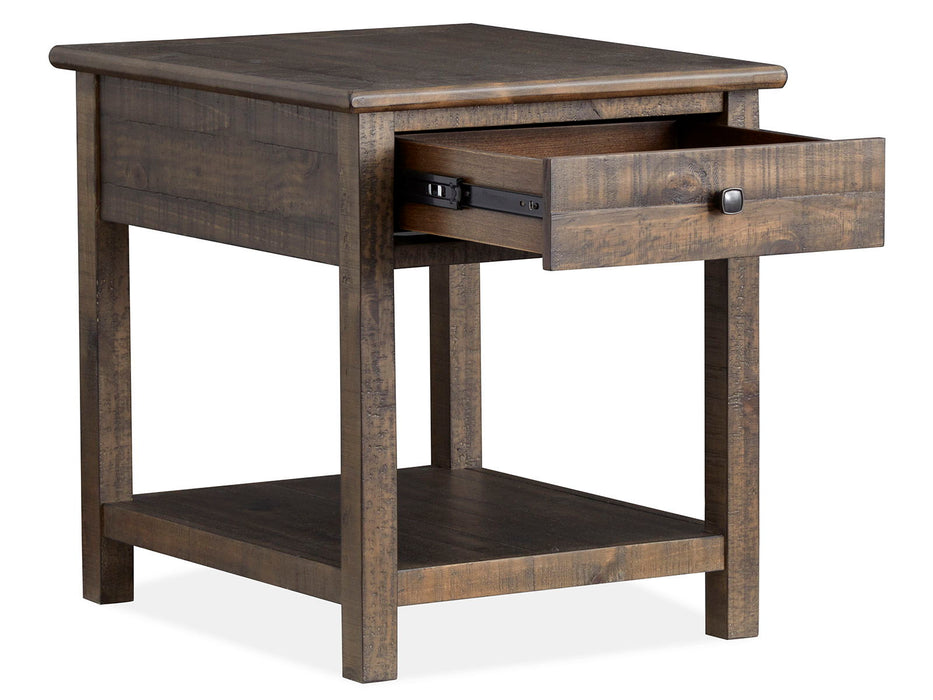 Smithton - Rectangular End Table - Homestead Brown