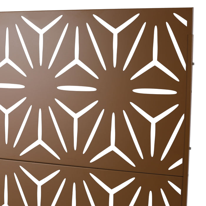 Outdoor & Indoor Metal Privacy Screen, Freestanding Decorative Panels