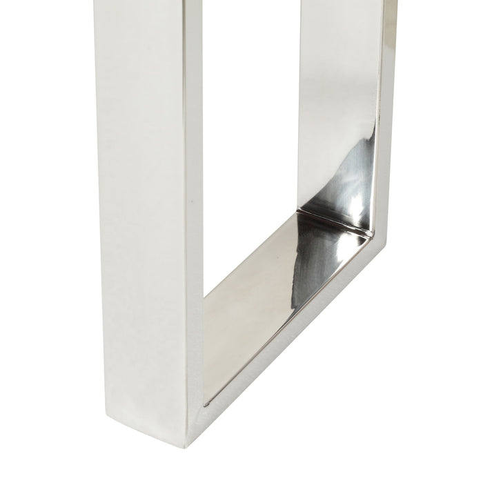 Rustic Glam Console Table With Reclaimed Wood And Iron Frame - Natural