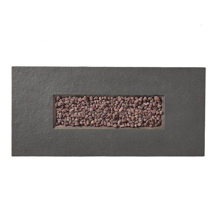 Fire Pit With Lightweight Concrete And Steel Frame