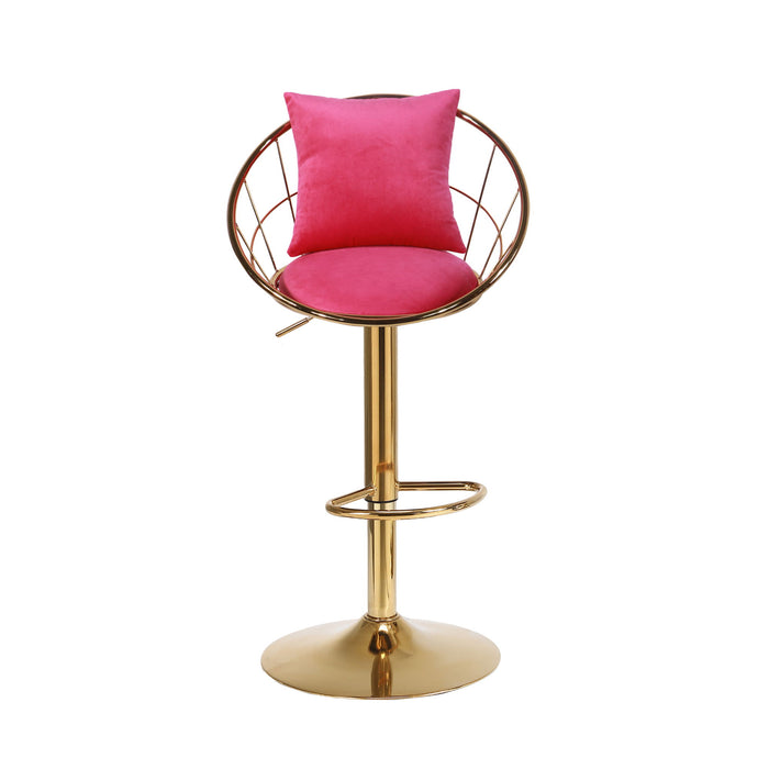 Unique Design Bar Chair, 360 Degree Rotation, Adjustable Height, Suitable For Dining Room And Bar
