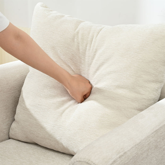 Modern Accent Upholstered Armchair With Pillow