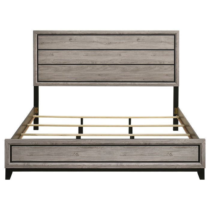 Watson Wood Eastern King Panel Bed Light Taupe