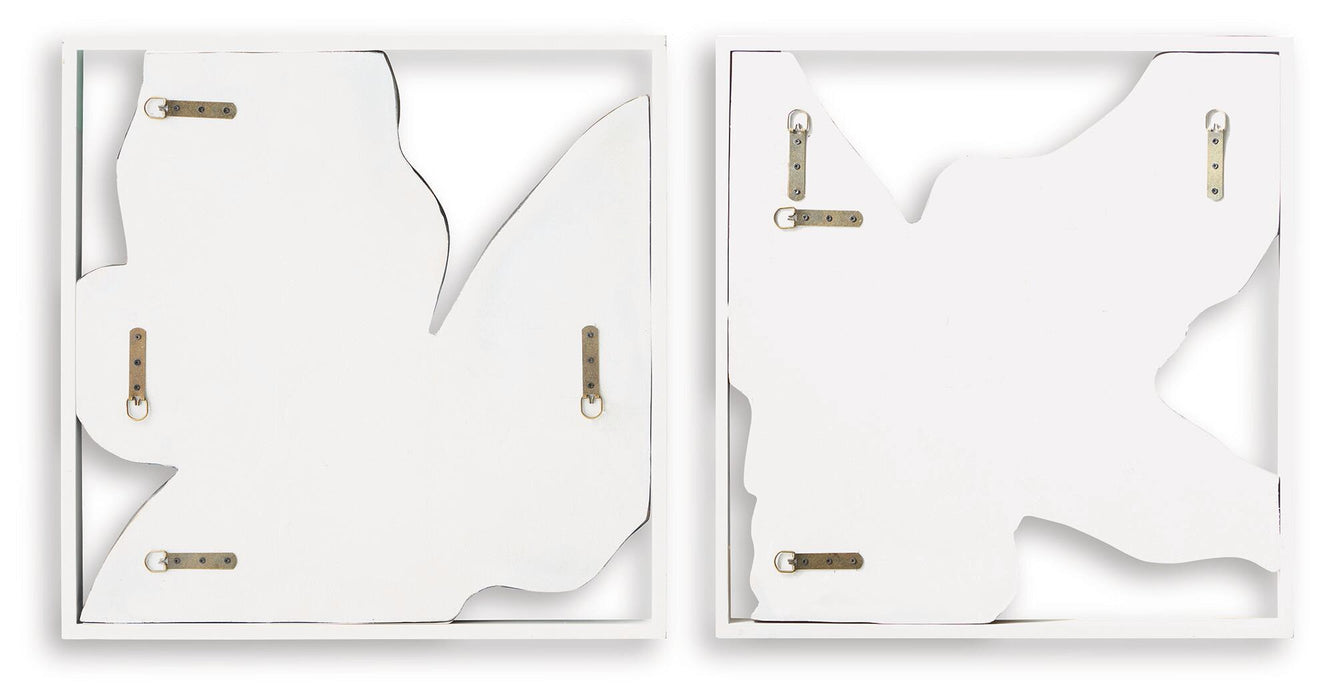 Landley - Wall Decor Set (Set of 2) - Brown / White