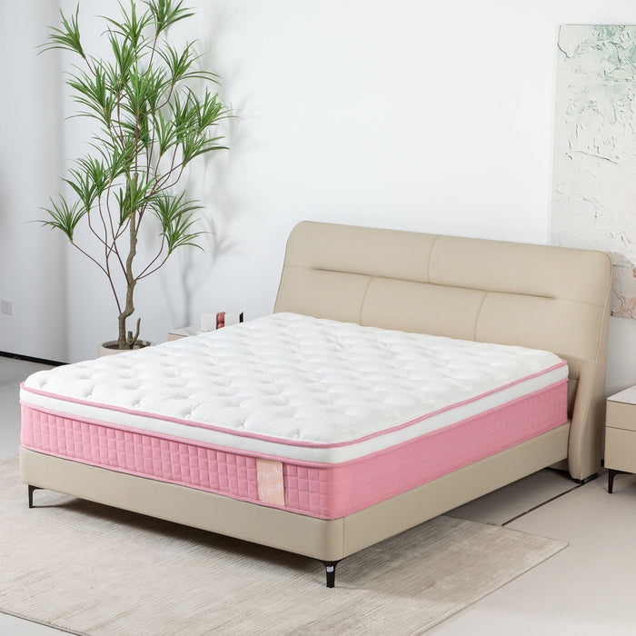 12" Hybrid Mattress With Individual Pocket Spring, Comortable Memory Foam