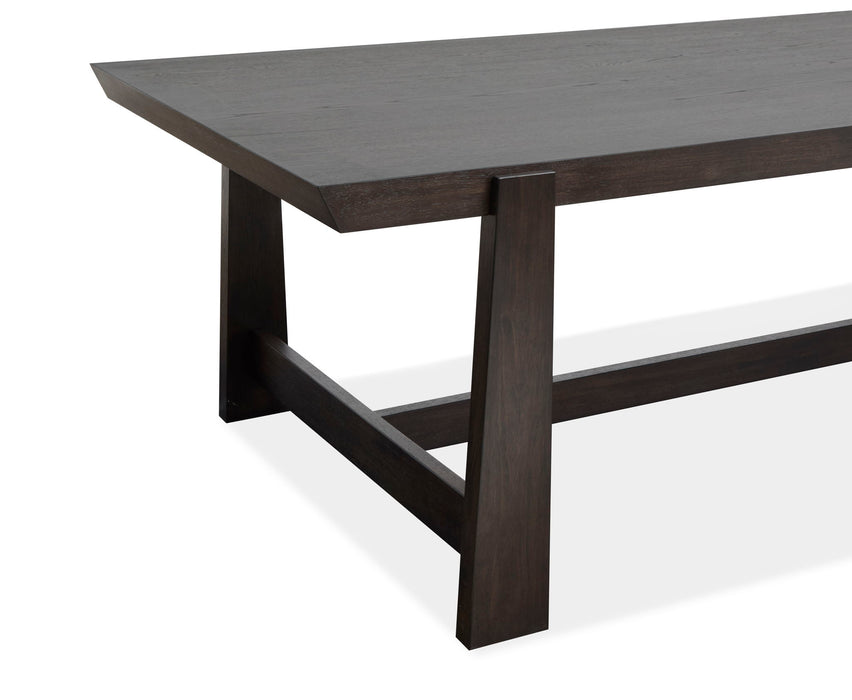Tauren - Trestle Dining Table - Coffee Bean