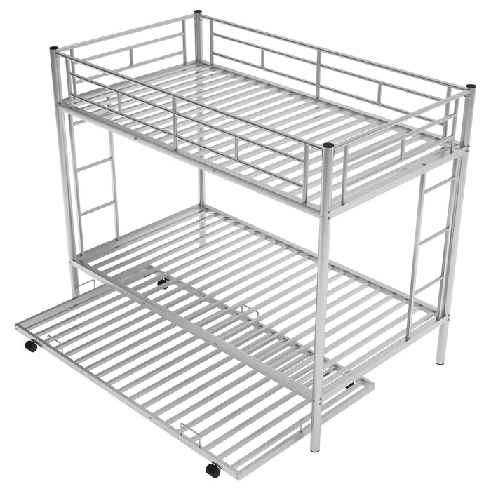 Twin Over Twin Bunk Bed With Trundle