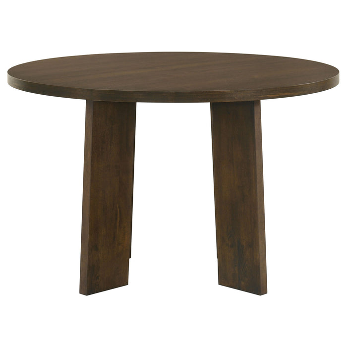 Strouse 5-piece Dining Set Cream and Walnut