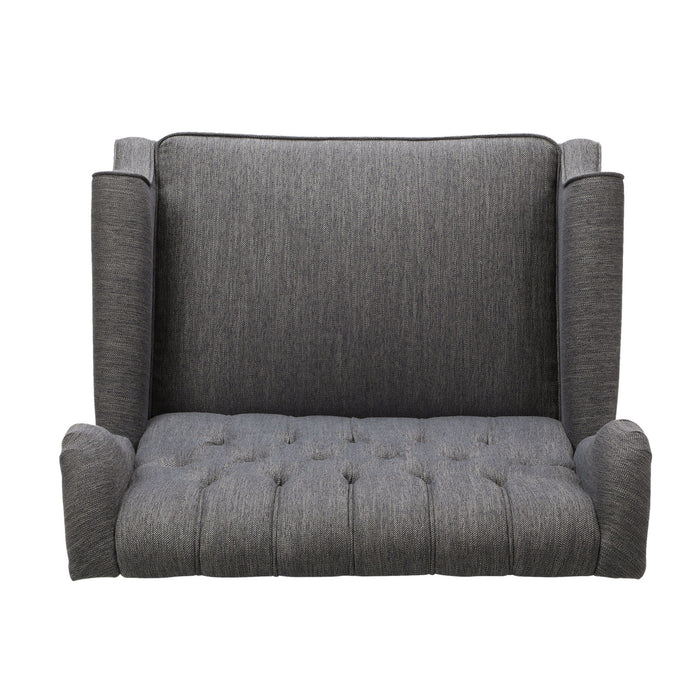 Dunham - Contemporary Fabric Tufted Oversized Pushback Recliner