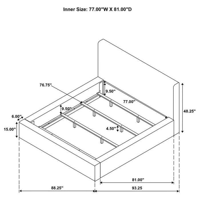 Rebecca - Faux Fur Upholstered Bed