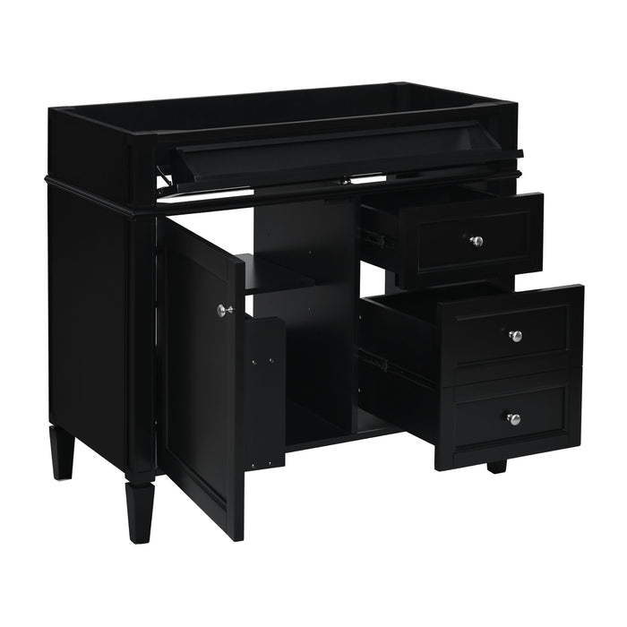 Bathroom Vanity With 2 Drawers And Tip-Out Drawer, Storage Cabinet