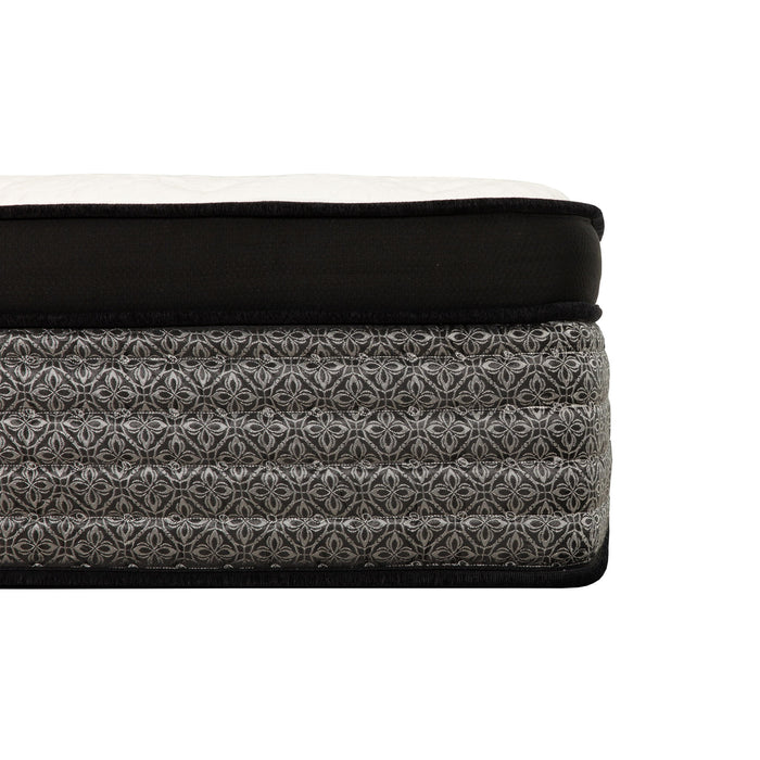 Premium 16" Queen Size Hybrid Mattress In A Box Plush Gel Memory Foam Top With Cooling Technology - Gray / White