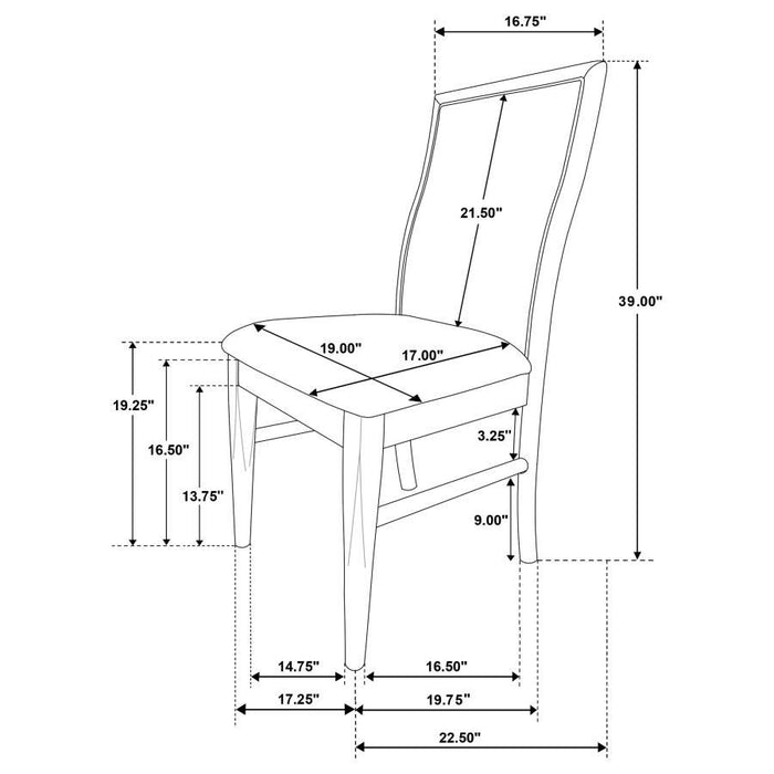 Adina - Upholstered Dining Side Chair (Set of 2) - Barley