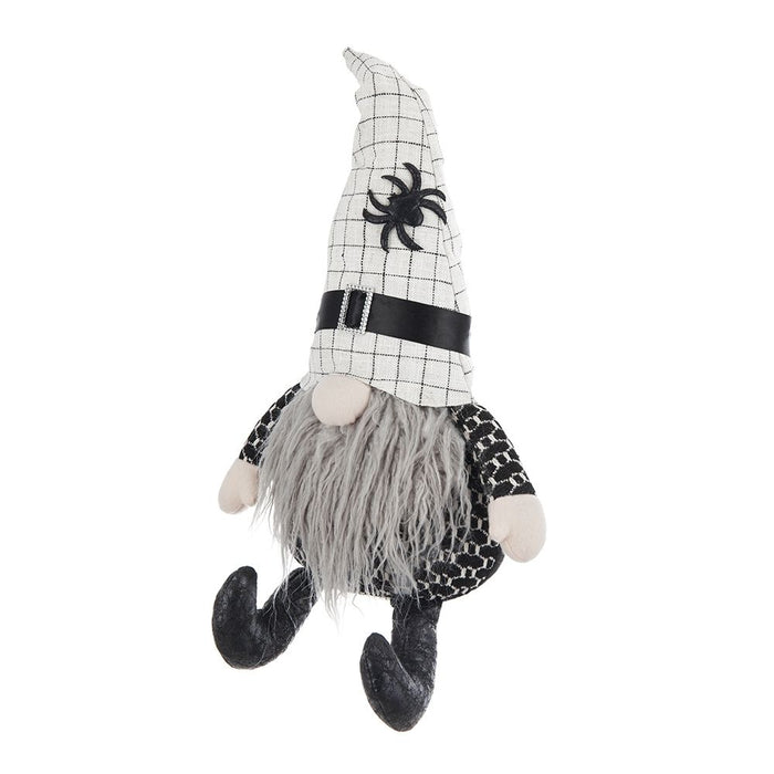 Sitting Gnome With Hat Spider, For Halloween Decor