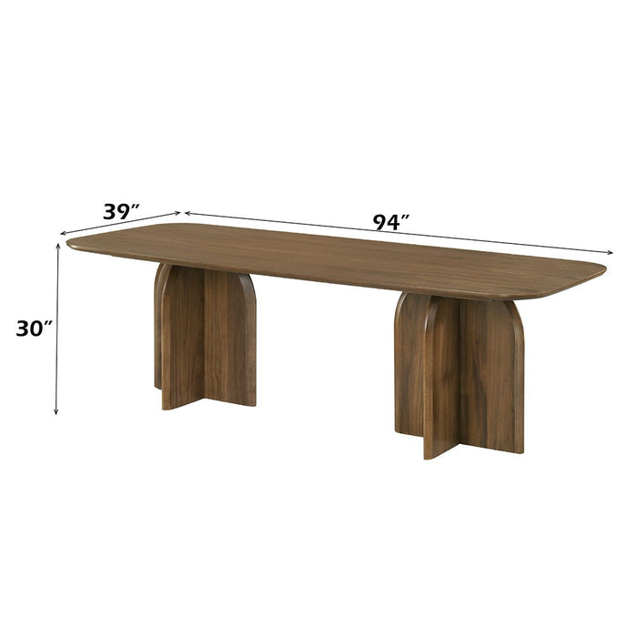 Delmon - Dining Table - Dark Walnut