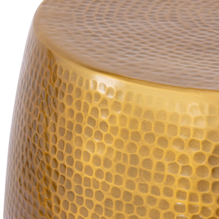 Et-201 - Oval End Table - Gold