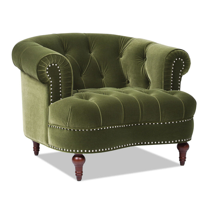 La Rosa - Victorian Tufted Upholstered Accent Chair