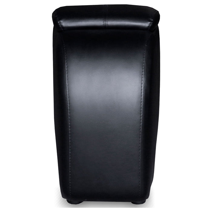 Greenfield - 3 Seater Home Theater With 2 Wedge Consoles - Black