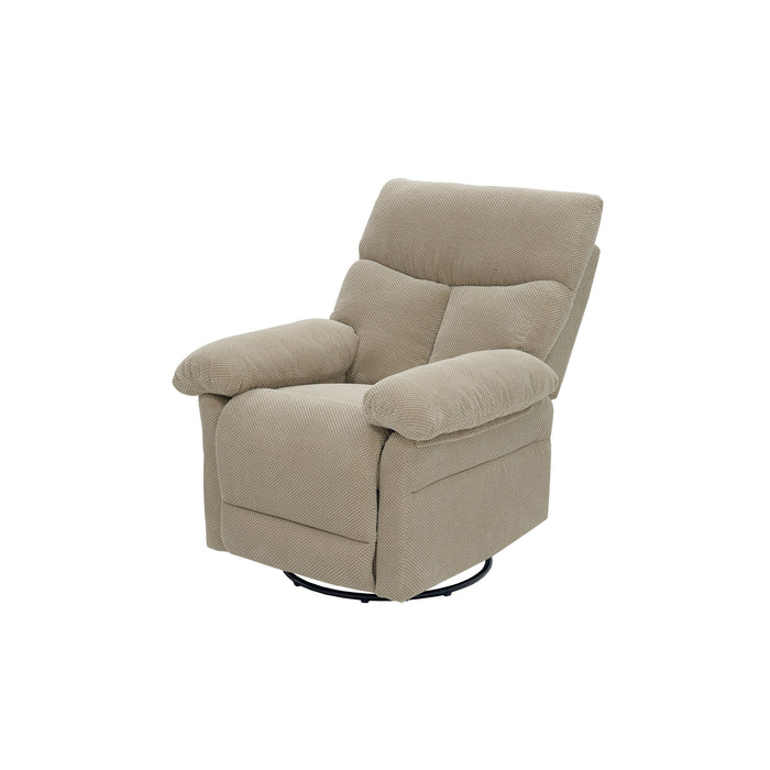 Swivel Rocker Recliner Chair With Manual Recline For Living Room