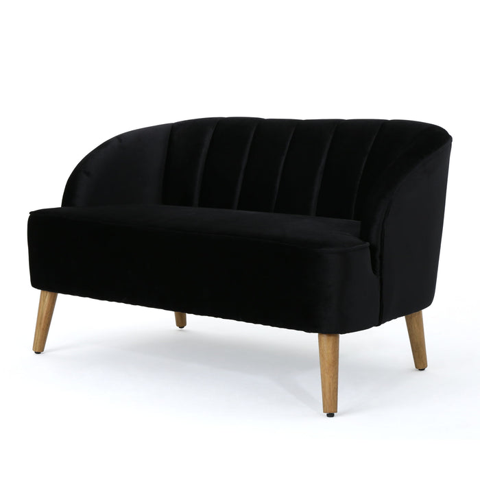 Modern Classic Shell Backed Loveseat