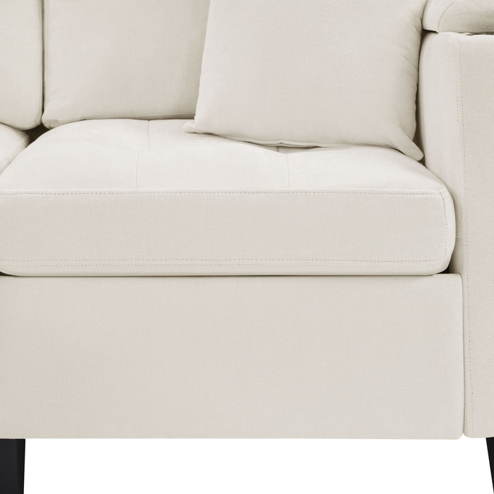 U Shaped Sectional Sofa, Corner Living Room Couch With Built In Cup Holders, Storage, USB Ports