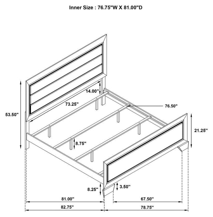 Kauffman - Wood Panel Bed
