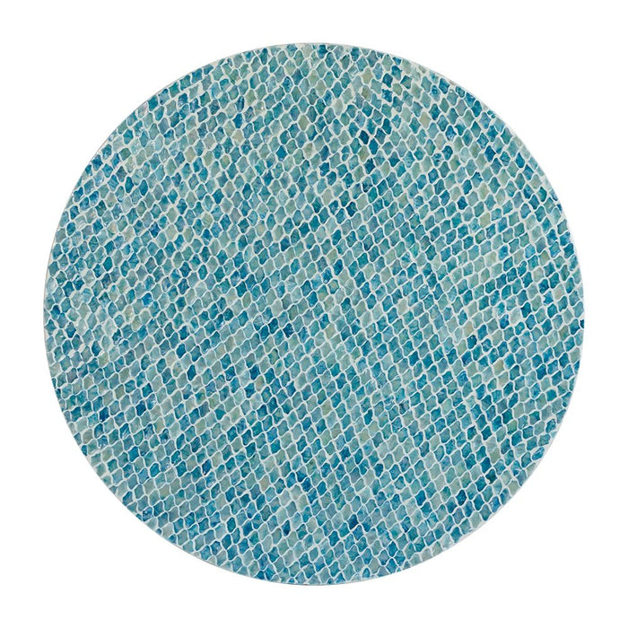 Unique Capiz Coffee Table & Pedestal Base