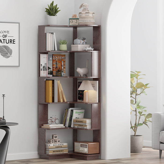L-Shaped Corner Bookshelf