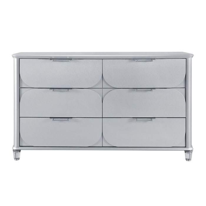 Laura - Dresser With Spacious Drawers - Silver