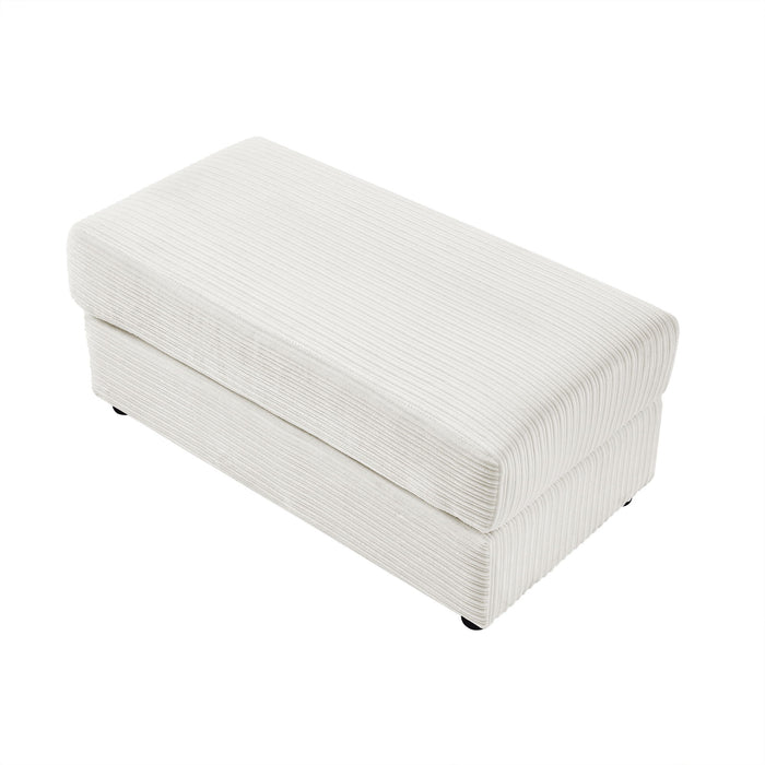 Single Sofa Couch With Storage Space, Movable Ottoman, USB Ports, Cup Holders, Phone Holder