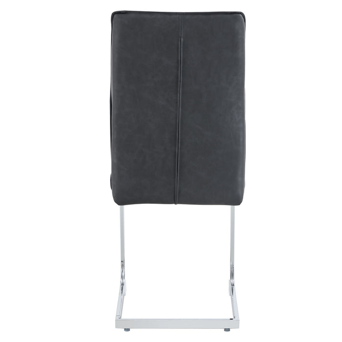 Luxury Simple Arch High Resilience Dining Chair With Arched Leg