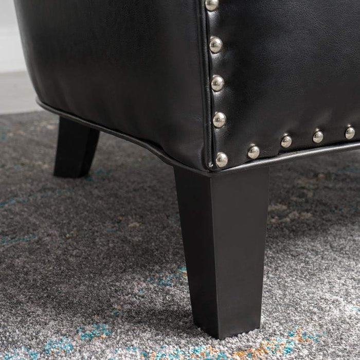 Enigmatica - Upholstered Club Chair With Nailhead Trim