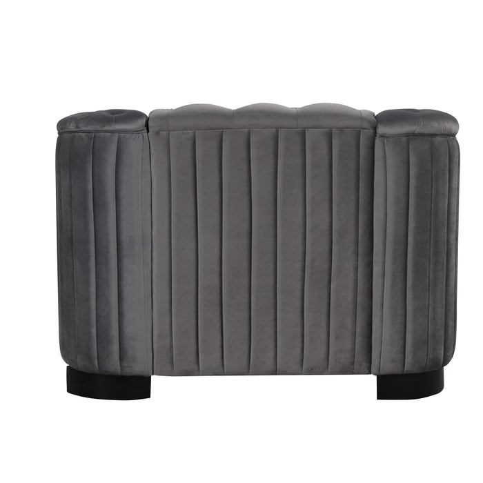 Upholstered Accent Sofa Chair With Removable Cushion