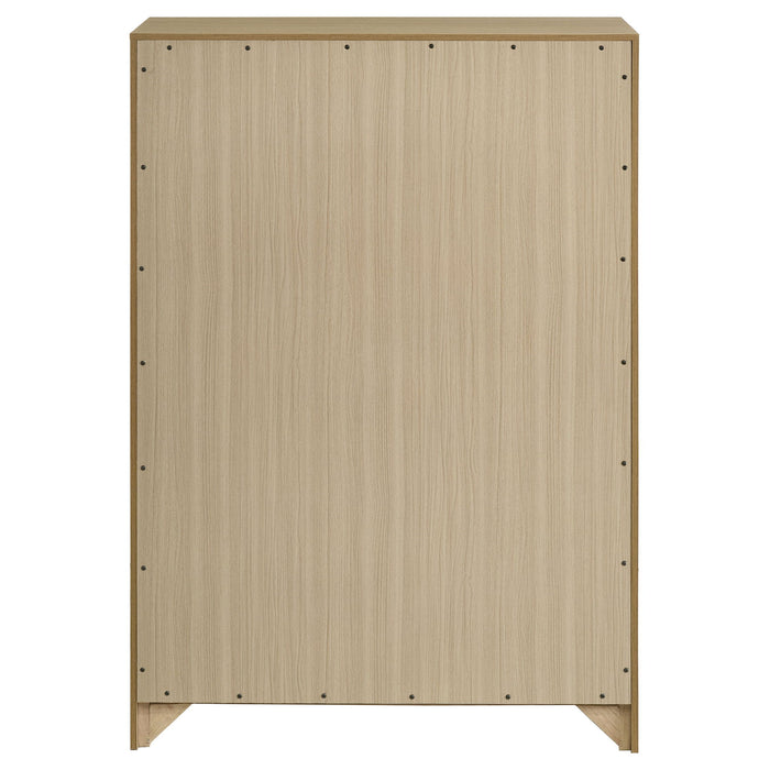 Hendricks 5-drawer Bedroom Chest of Drawers Light Oak