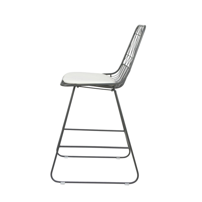 Yearning - Iron Counter Stool With Water Resistant Cushion