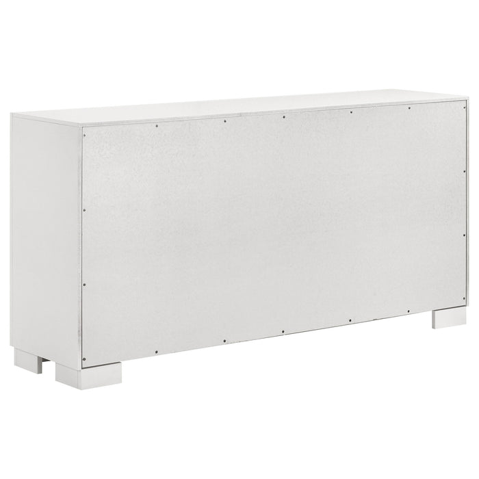 Jessica 6-drawer Dresser Snow White