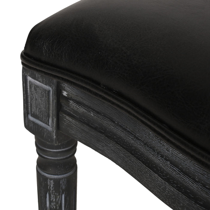 French Country Dining Chair With Cane Backrest (Set of 2)