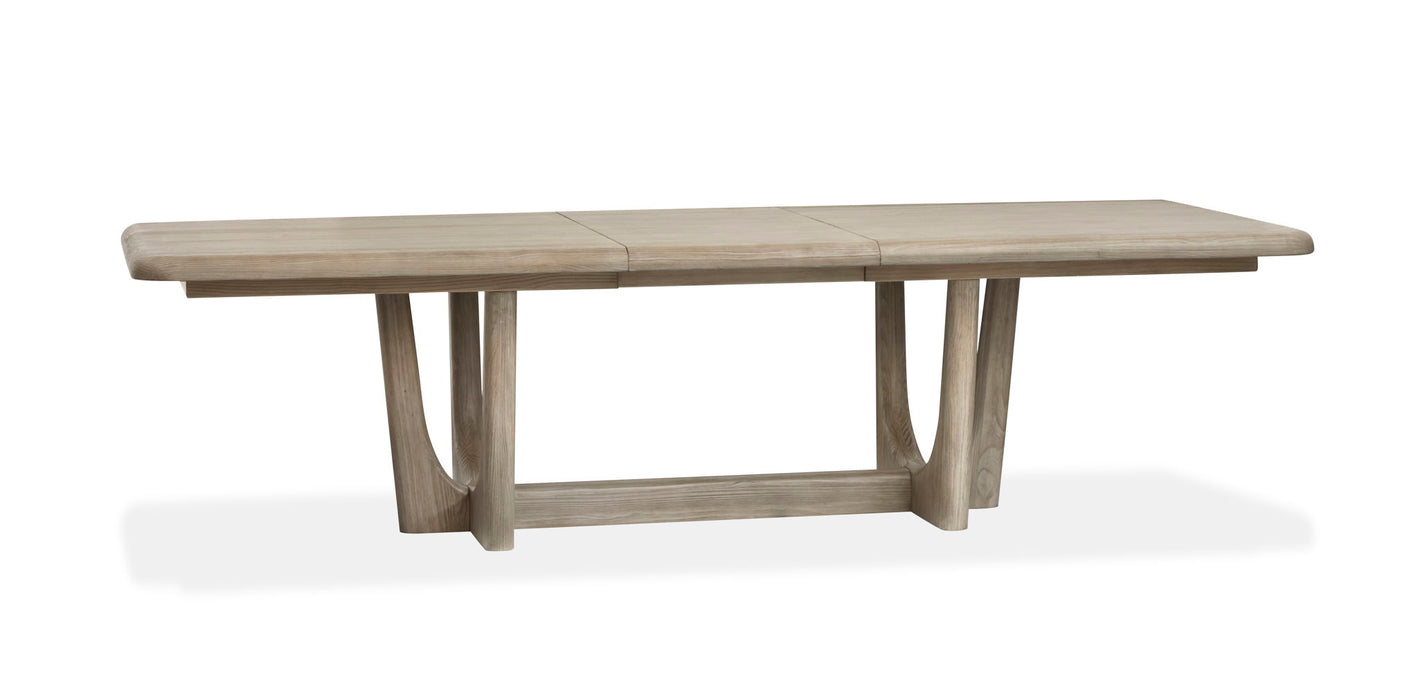 Braelyn - Extendable Trestle Dining Table - Dorian Grey