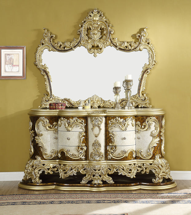 Acme Desiderius Dresser, Antique Gold & Hand Paint Brown