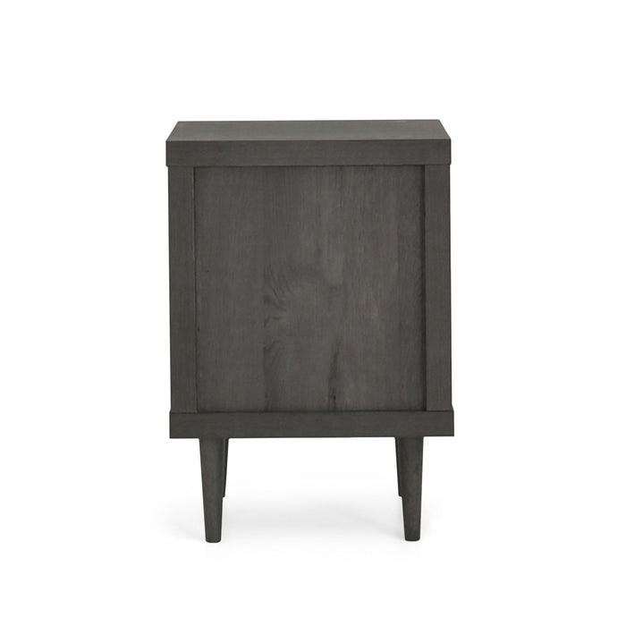 Nystrom - Mid Century Modern 2 Drawer Nightstand