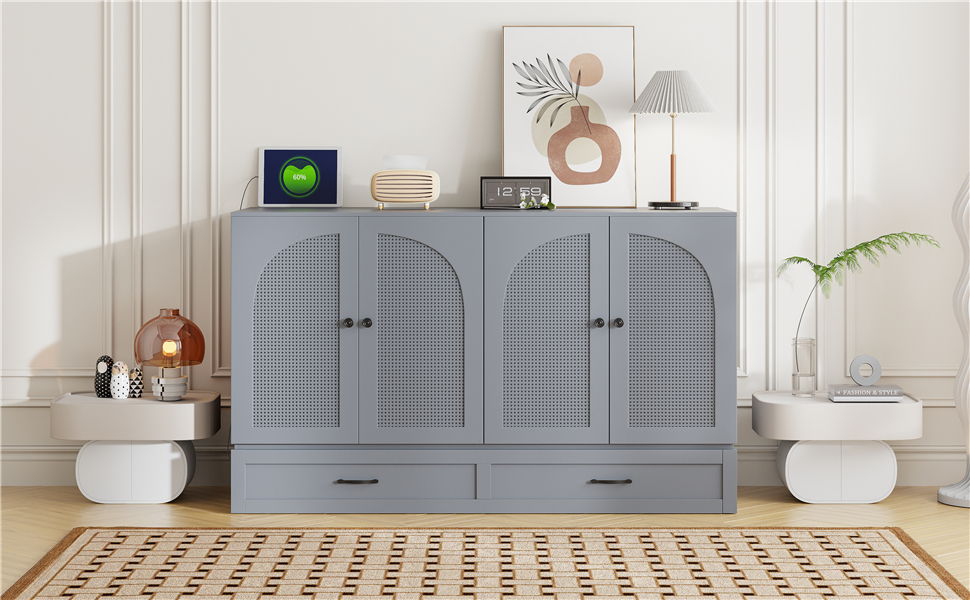 Murphy Bed With Large Drawers