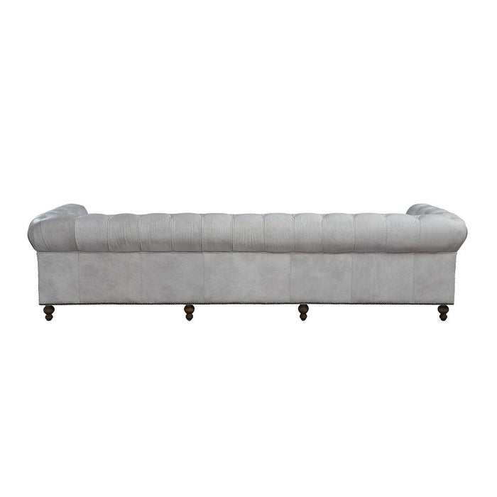 Ofer - Sofa - Vintage White Top Grain Leather